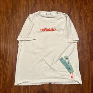 Off-White Arrows on a Canvas TShirt, Size Large, Can negotiate price